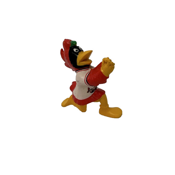 FRED BIRD Mascot Single Plastique Figurine St Louis Cardinals‎ 1988 MLB Catching - Picture 1 of 5